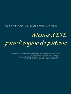 cover image of Menus d'été pour l'angine de poitrine